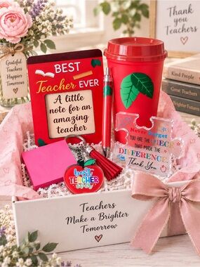 Teacher Appreciation Gift Bundle | Tumbler, Pen, Keychain & More